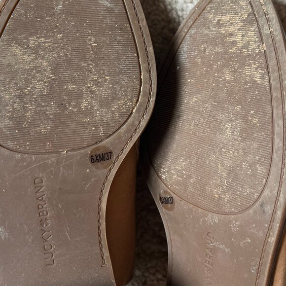 Lucky Brand *LK-Leymon LEATHER Bootie* Latte | GUC | Size 6.5 | Ankle Boot - Picture 10 of 13